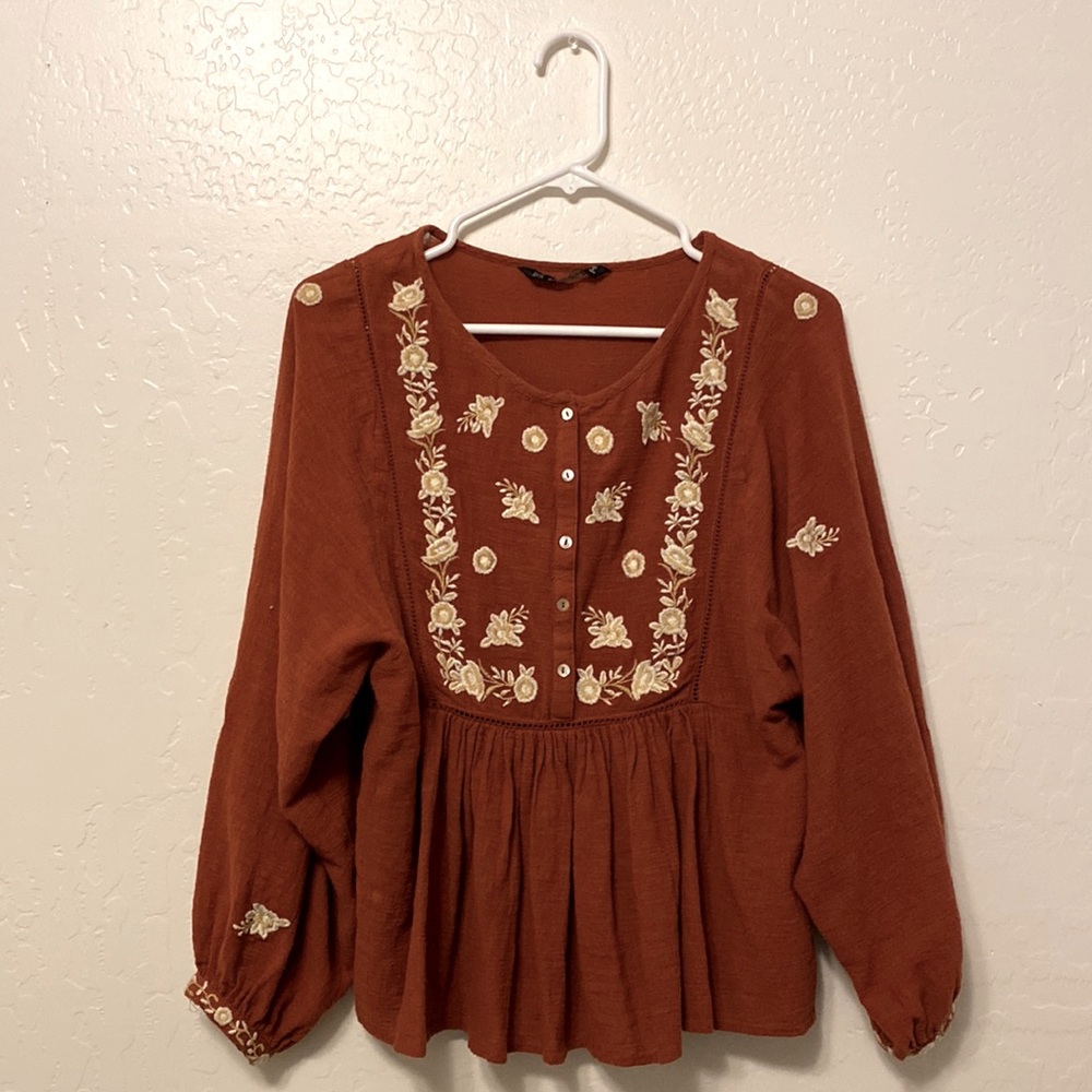 Zara Peasant Blouse